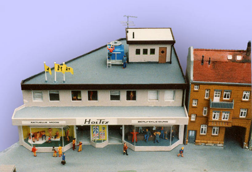 Foto: Textilkaufhaus in H0 - Eigenbau